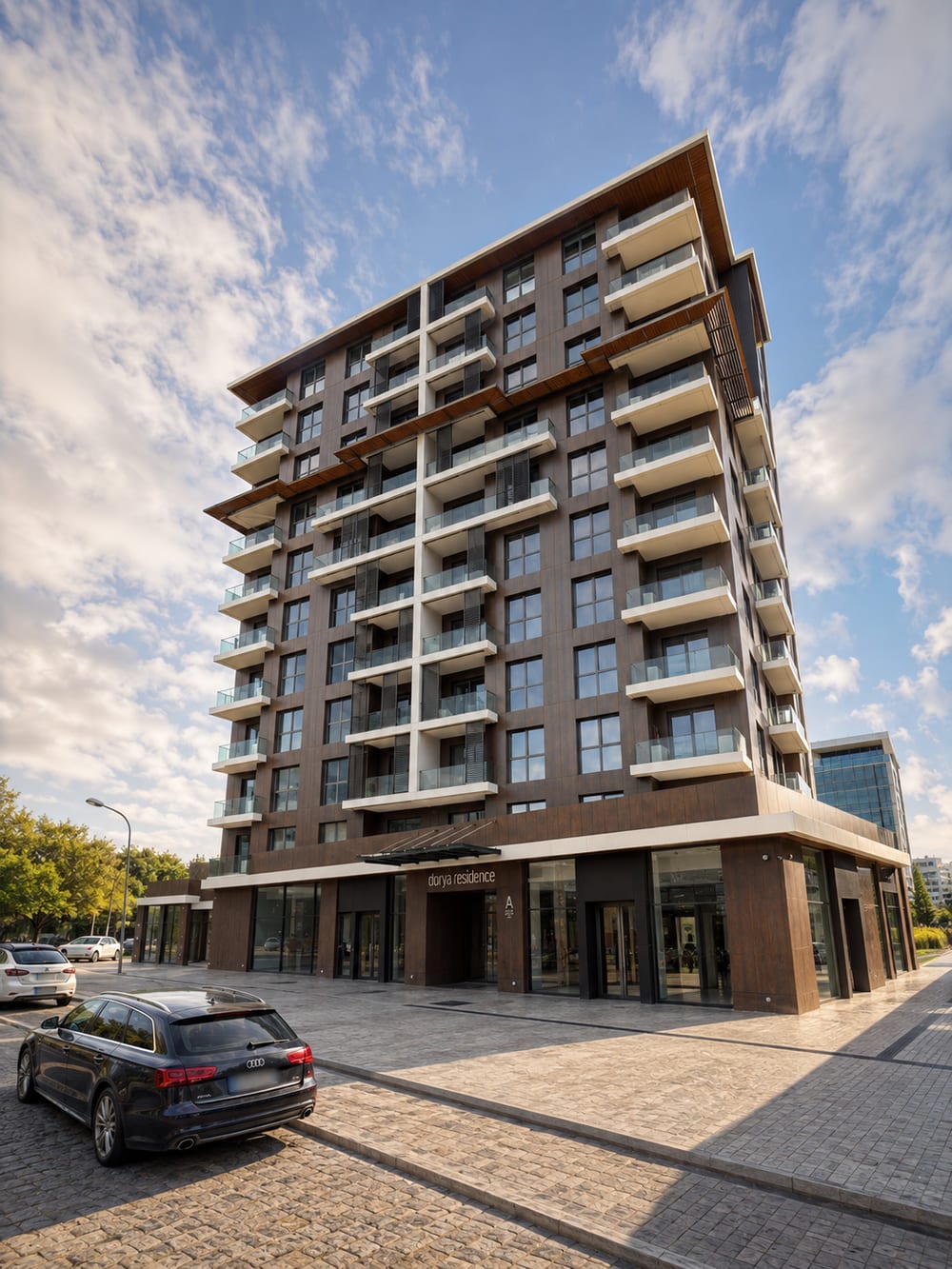 Dorya Residence bina girişi